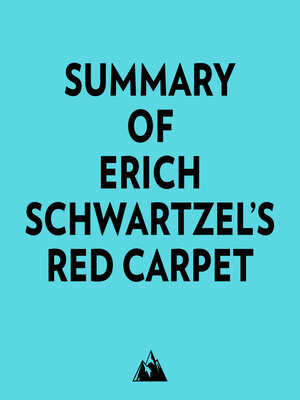 cover image of Summary of Erich Schwartzel's Red Carpet